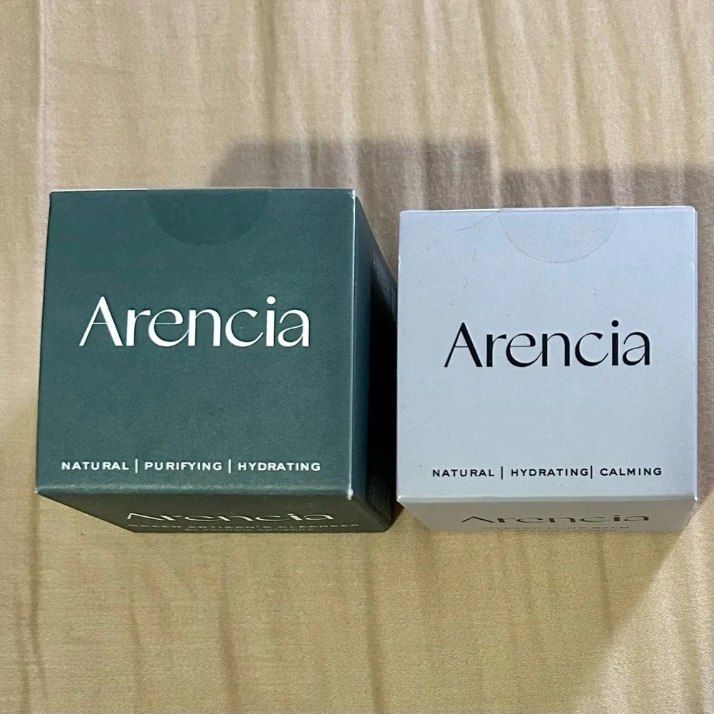 NWT Arencia Full Size Skincare Bundle Green Artisan's Cleanser, Hyssop Fume Balm